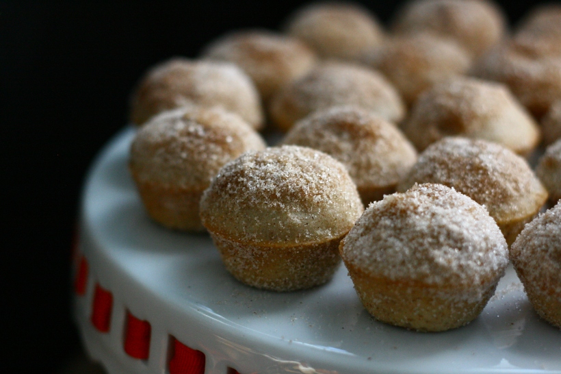 Mini Vegan Apple Cinnamon Donut Muffins | doughseedough.net